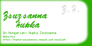 zsuzsanna hupka business card